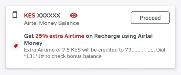 Buy airtime from Airtel Money using the My Airtel app.