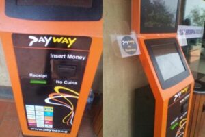 PayWay kiosk vending machine.