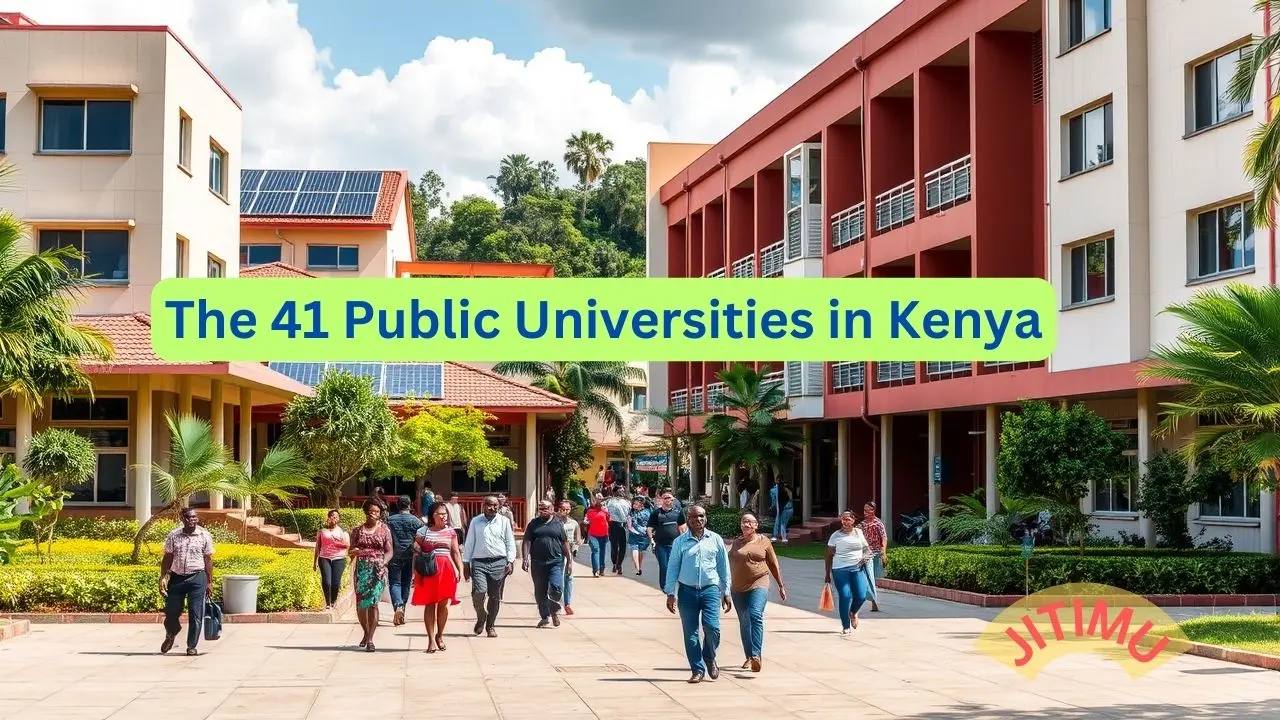 The public universities in Kenya, location